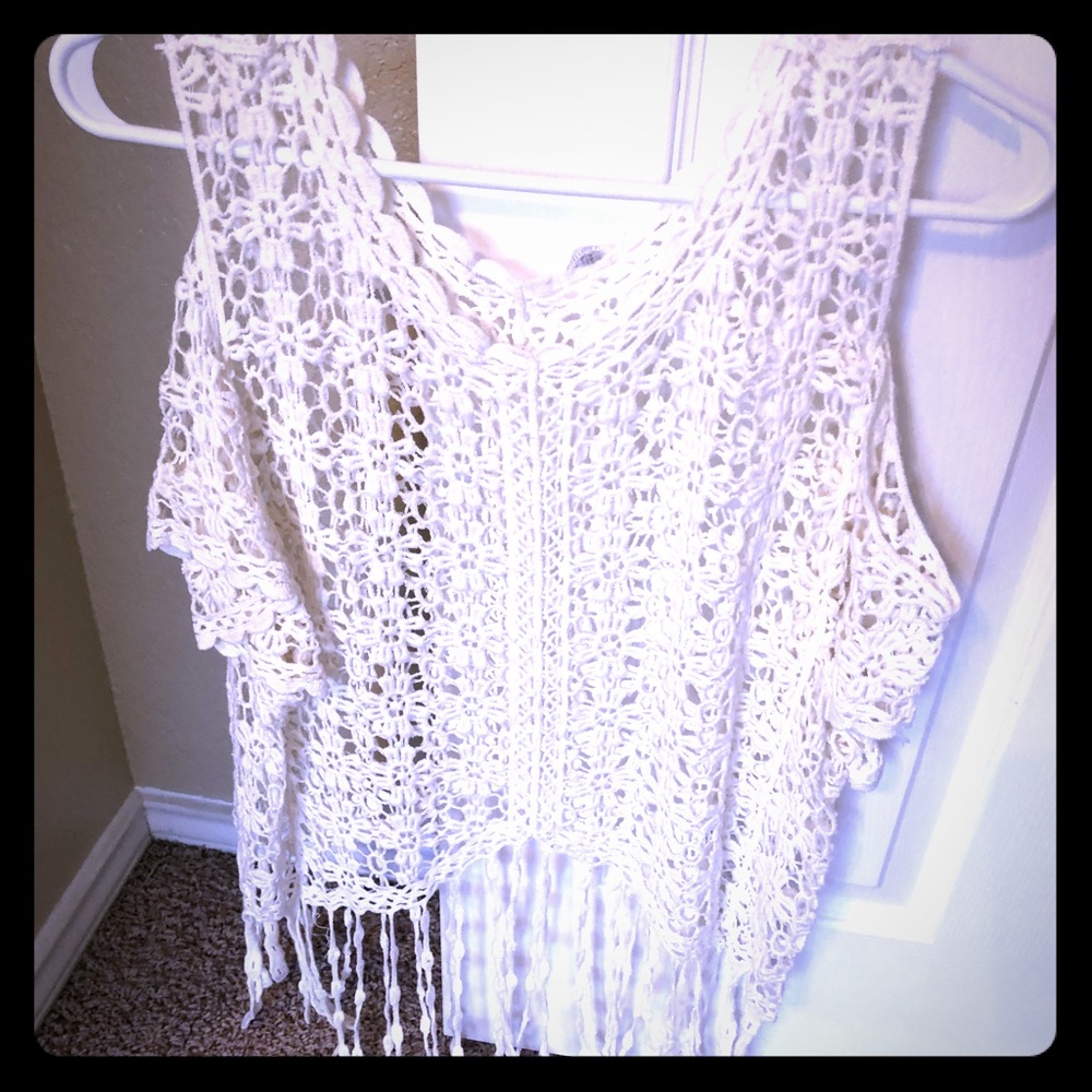 Crochet top.